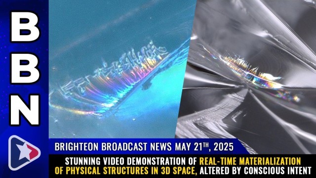 Stunning video demonstration of real-time materialization of physical structures in 3D space, altered by conscious intent
