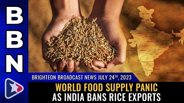 World FOOD SUPPLY PANIC as India BANS rice exports
