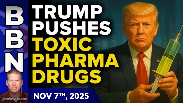 Trump pushes toxic pharma drugs while GASLIGHTING the country about the U.S. economy